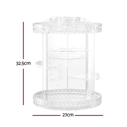 Embellir Makeup Organizer Acrylic Rotating Cosmetic Organizer Storage Display Holder.