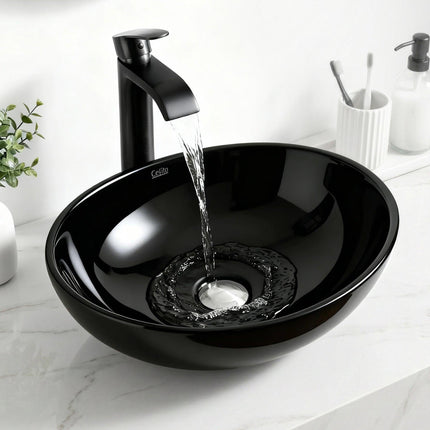Cefito Bathroom Basin Ceramic Vanity Sink Hand Wash Bowl 41x34cm.