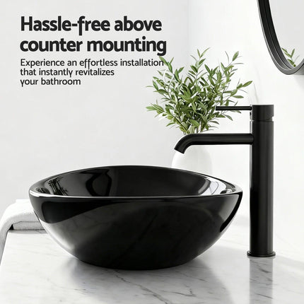 Cefito Bathroom Basin Ceramic Vanity Sink Hand Wash Bowl 41x34cm.