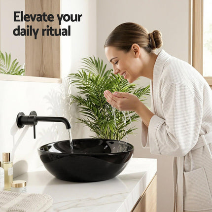 Cefito Bathroom Basin Ceramic Vanity Sink Hand Wash Bowl 41x34cm.