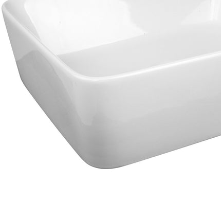 Cefito Bathroom Basin Ceramic Vanity Sink Hand Wash Bowl 48x37cm White.