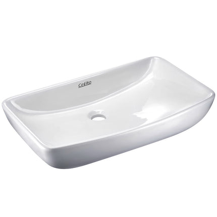 Cefito Bathroom Basin Ceramic Vanity Sink Hand Wash Bowl 60x38cm.