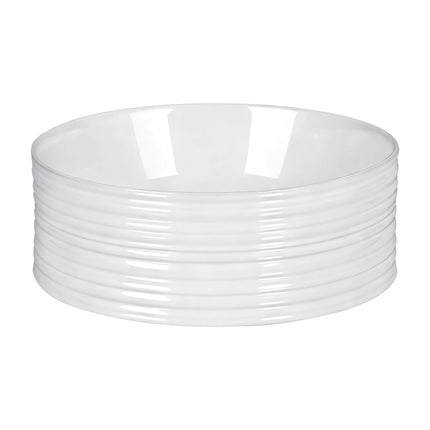 Cefito Bathroom Basin Vanity Sink Vessel Ceramic White Round Countertop 36cm.