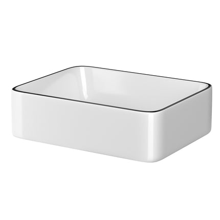 Cefito Bathroom Basin Ceramic Vanity Sink Hand Wash Bowl Above Counter 48x37cm.