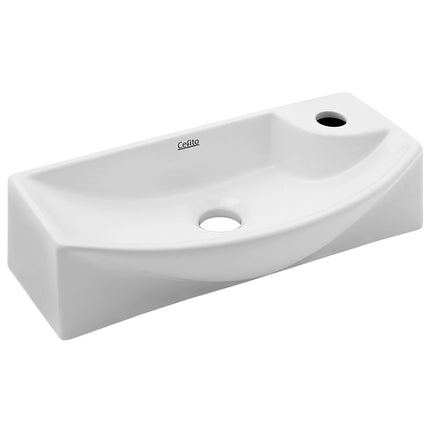 Cefito Bathroom Basin Ceramic Vanity Sink Hand Wash Bowl 45x23cm.