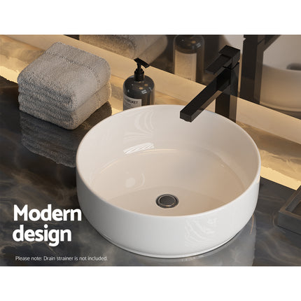 Cefito Bathroom Basin Ceramic Vanity Sink Hand Wash Bowl 35x12cm.