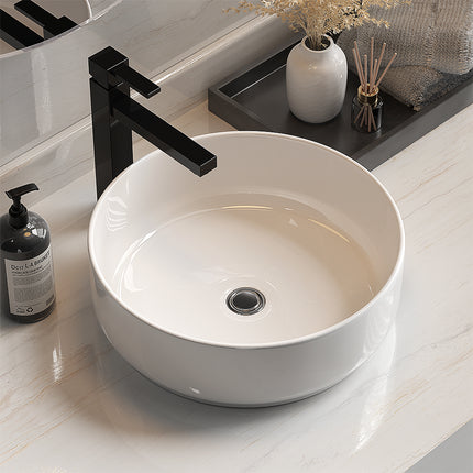 Cefito Bathroom Basin Ceramic Vanity Sink Hand Wash Bowl 35x12cm.