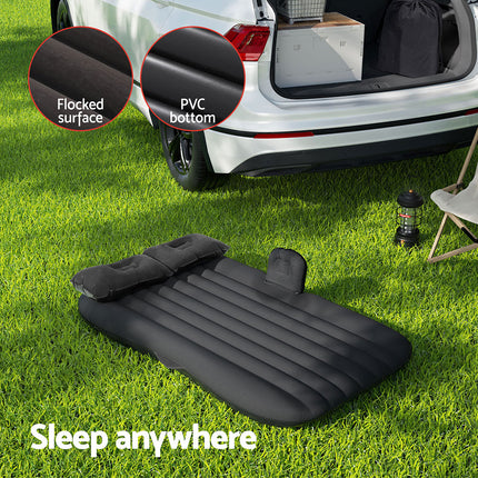 Weisshorn Car Mattress 134x78 Inflatable SUV Back Seat Camping Bed Black.