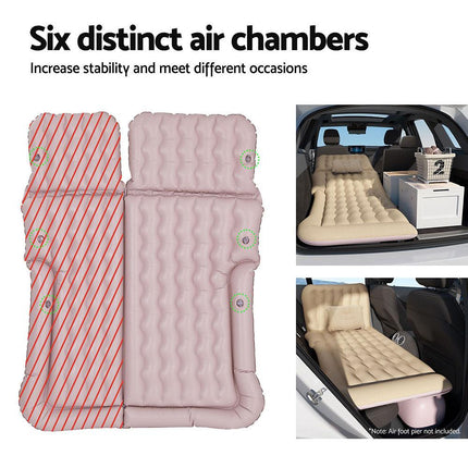 Weisshorn Car Mattress 175x130 Inflatable SUV Back Seat Camping Bed Beige.