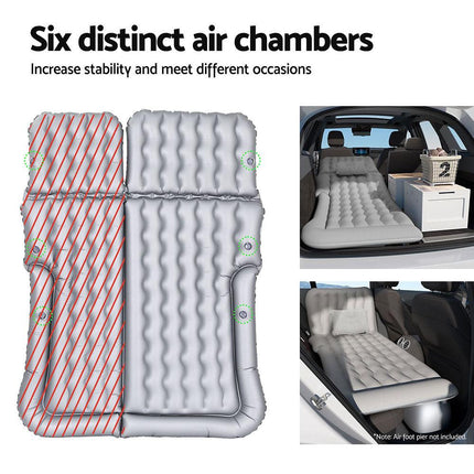 Weisshorn Car Mattress 175x130 Inflatable SUV Back Seat Camping Bed Grey.