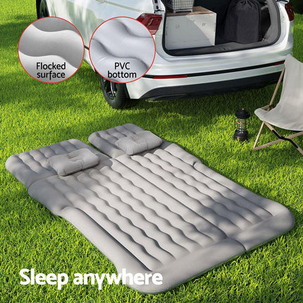 Weisshorn Car Mattress 175x130 Inflatable SUV Back Seat Camping Bed Grey.