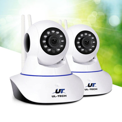 UL-tech 1080P Wireless IP Cameras Security WIFI Cam White.