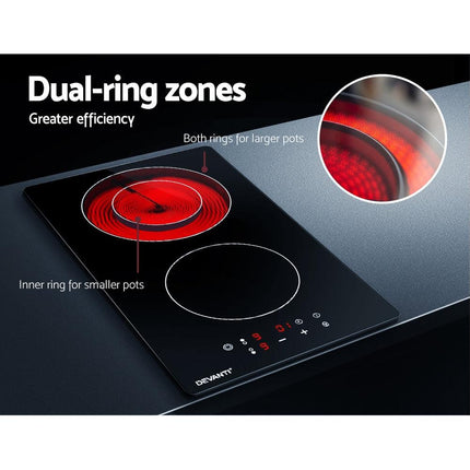 Devanti Electric Ceramic Cooktop 30cm.