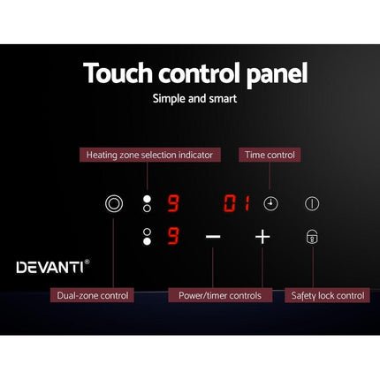 Devanti Electric Ceramic Cooktop 30cm.