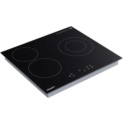 Devanti Electric Ceramic Cooktop 60cm Kitchen Cooker 4 Burner Hob Touch Control 5200W.