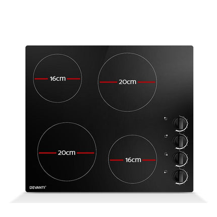 Devanti Electric Ceramic Cooktop 60cm.