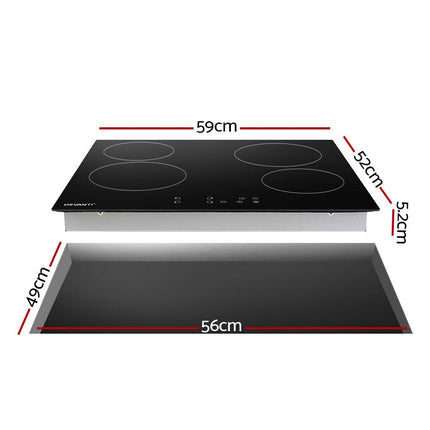 Devanti Electric Ceramic Cooktop 60cm Touch Control.