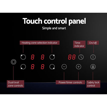 Devanti Electric Ceramic Cooktop 77cm.