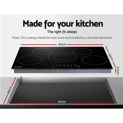Devanti Electric Ceramic Cooktop 90cm.