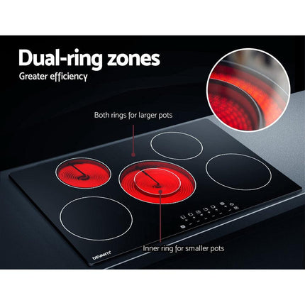Devanti Electric Ceramic Cooktop 90cm.