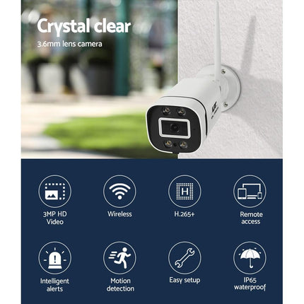 UL-tech Wireless CCTV 3MP 2 Cameras Square.