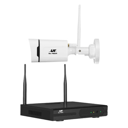 UL-tech Wireless CCTV Security System 8CH NVR 3MP 8 Square Cameras.