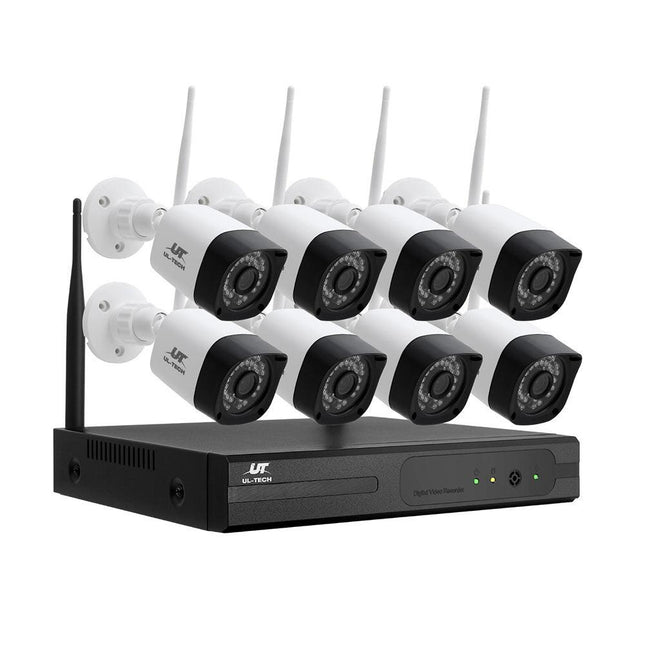 UL-tech 3MP Wireless CCTV 8CH 8 Square Camera.