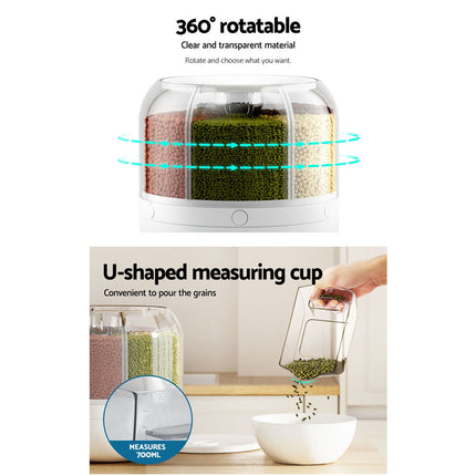 5-Star Chef Cereal Dispenser Grain Container 7KG.