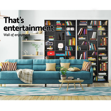 Artiss Bookshelf CD Storage Rack - BERT Black.