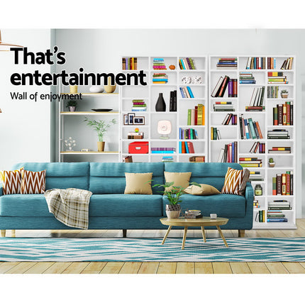 Artiss Bookshelf CD Storage Rack - BERT White.