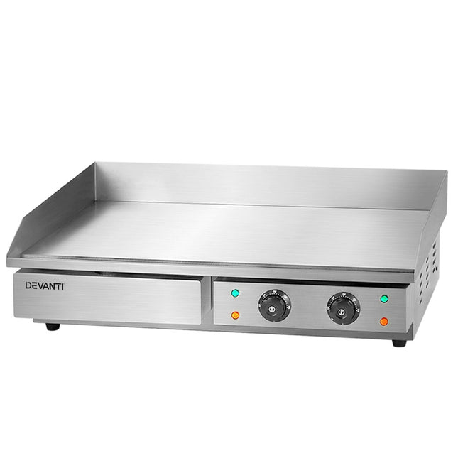 Devanti Commercial Electric Griddle 73cm BBQ Grill Plate 4400W.