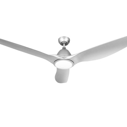 Devanti 64 Inch Ceiling Fan DC Motor w/Light w/Remote - Silver.