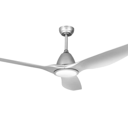 Devanti 64 Inch Ceiling Fan DC Motor w/Light w/Remote - Silver.