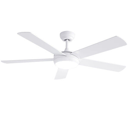 Devanti 52'' Ceiling Fan 5 Blades DC Motor w/Light w/Remote White.