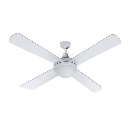 Devanti 52'' Ceiling Fan DC Motor w/Light w/Remote - White.