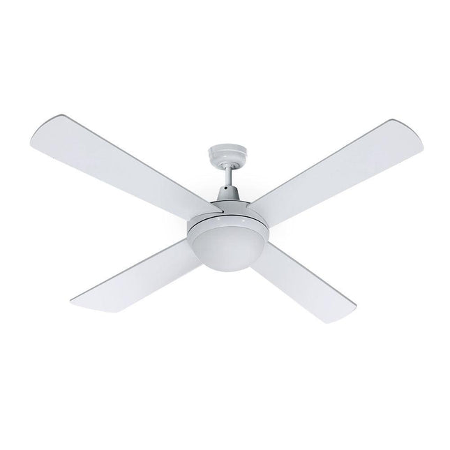 Devanti 52'' Ceiling Fan DC Motor w/Light w/Remote - White.