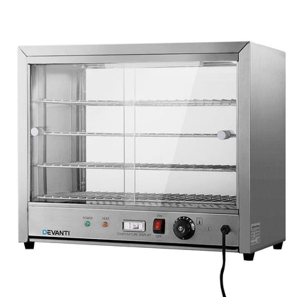 Devanti Commercial Food Warmer Hot Display Showcase Cabinet 64cm.