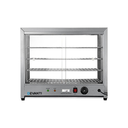 Devanti Commercial Food Warmer Hot Display Showcase Cabinet 64cm.