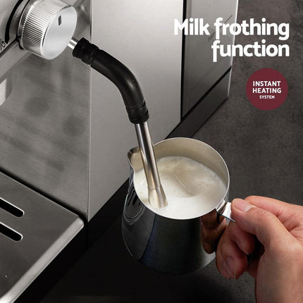 Devanti 20 Bar Coffee Machine Espresso Cafe Maker.