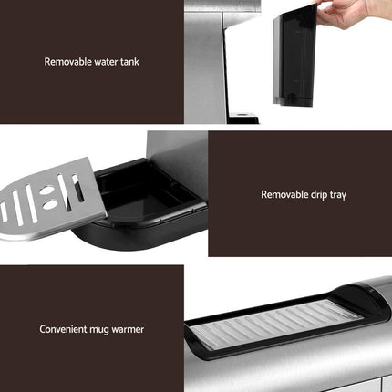 Devanti 20 Bar Coffee Machine Espresso Cafe Maker.