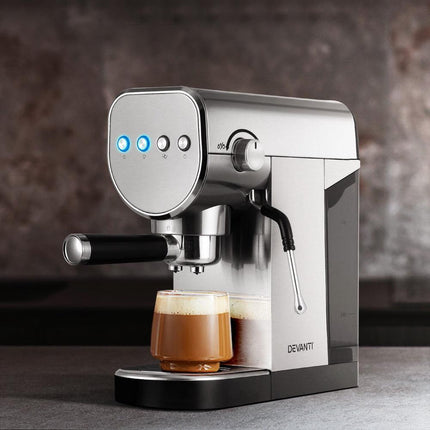Devanti 20 Bar Coffee Machine Espresso Cafe Maker.