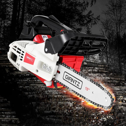 Giantz 25cc Petrol Chainsaw 10" Bar E-Start Tree Pruning Chain Saw.
