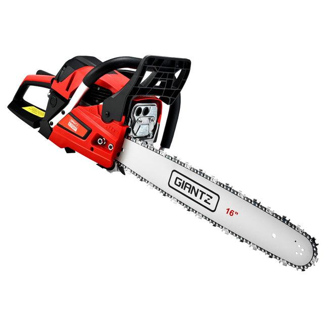 Giantz Chainsaw Petrol 45CC 16" Bar Commercial E-Start Pruning Chain Saw 1.7kW.