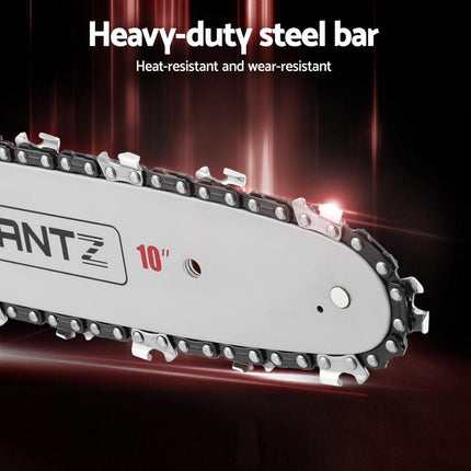 Giantz 25CC Petrol Chainsaw 10'' Bar Chain Saw Lightweight for Pruning Cutting.