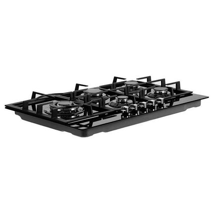 Devanti Gas Cooktop 90cm 5 Burner Black.