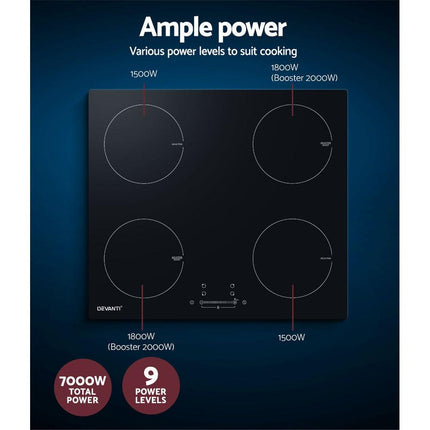 Devanti Induction Cooktop 60cm Electric Cooker.