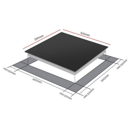 Devanti Induction Cooktop 60cm Electric Cooker.