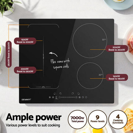 Devanti Induction Cooktop 60cm Electric Cooker.