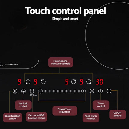 Devanti Induction Cooktop 60cm Electric Cooker.
