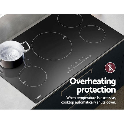 Devanti Induction Cooktop 90cm Electric Cooker.